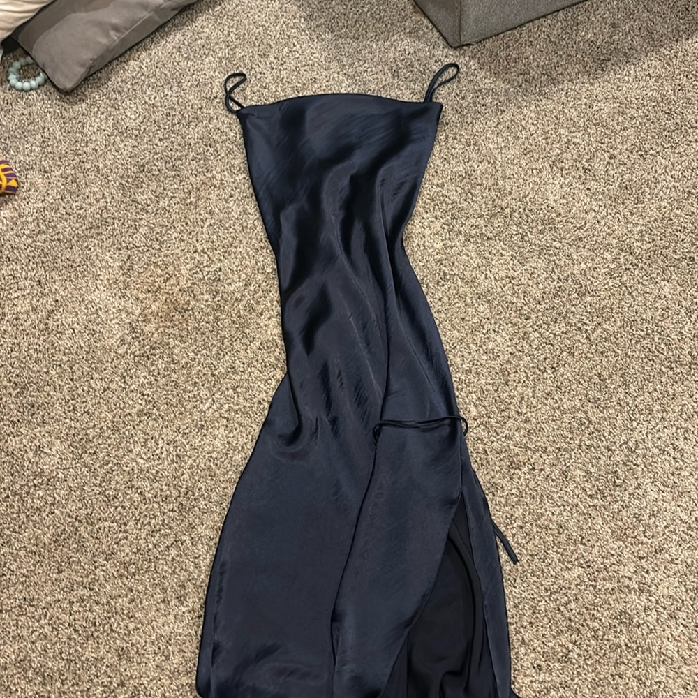 ASOS design blue silky corset dress size 12